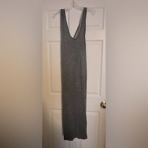 Never worn- Free People- lightweight summer dress- charcoal grey-pockets